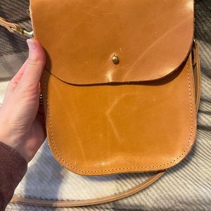 Meanwhile Back on the Farm Leather Saddle Bag